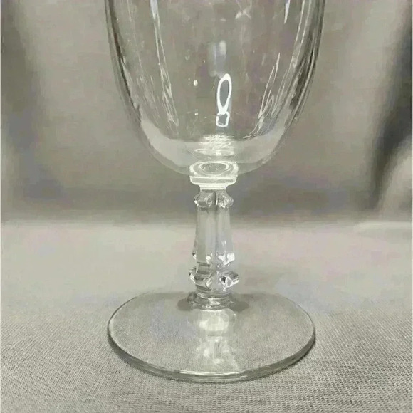 Vintage Libbey Rock Sharpe 3002-1 Wine Water Goblets Iced Tea Glasses Set of 4 - Picture 5 of 5